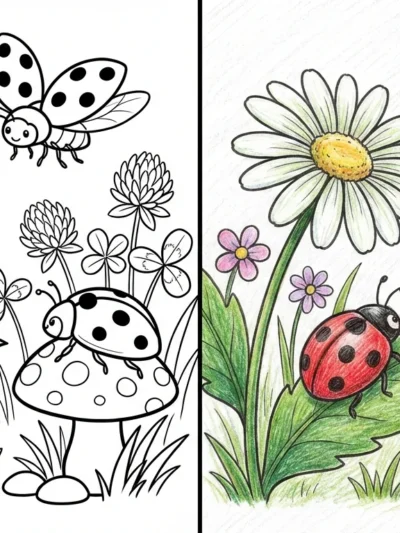 Ladybug coloring pages