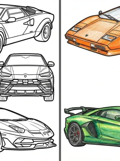 Lamborghini coloring pages