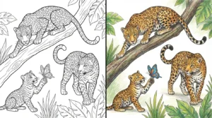 leopard coloring pages