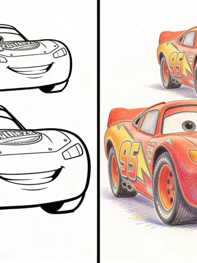 Lightning Mcqueen coloring pages