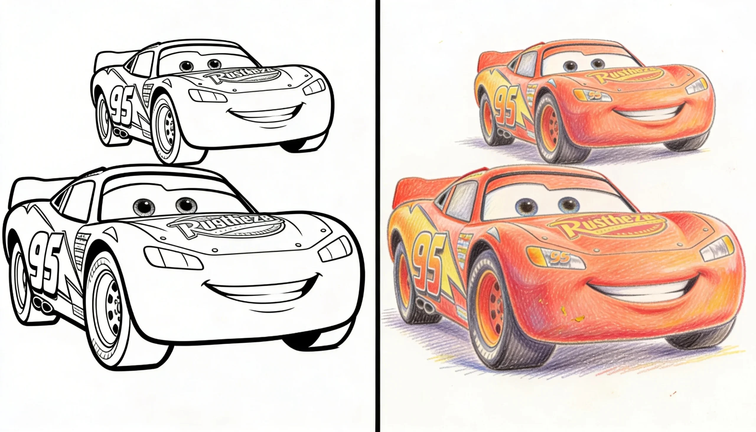 45 Lightning Mcqueen Coloring Pages (Free PDFs)