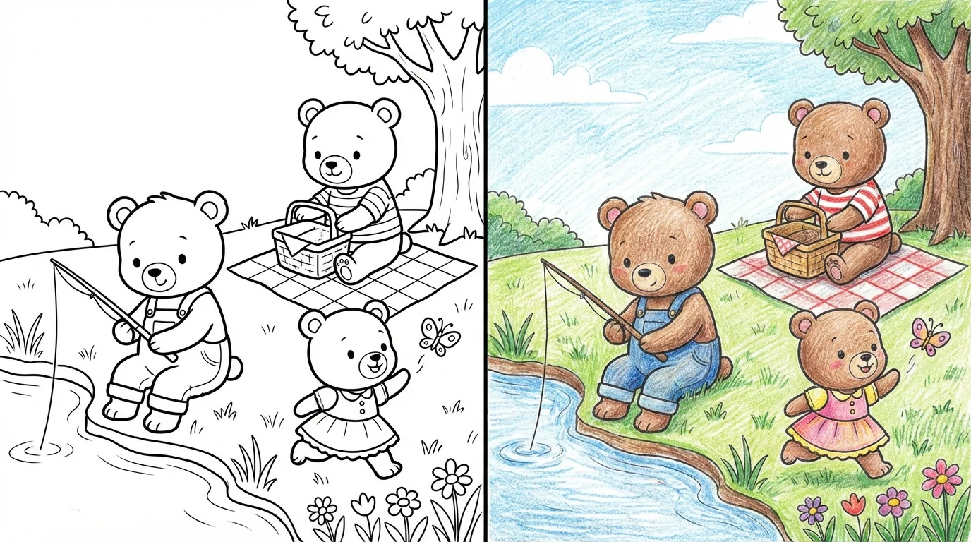 little bear coloring pages