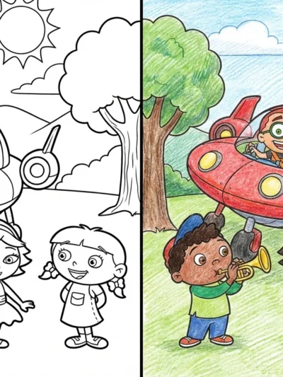 Little Einstein coloring pages