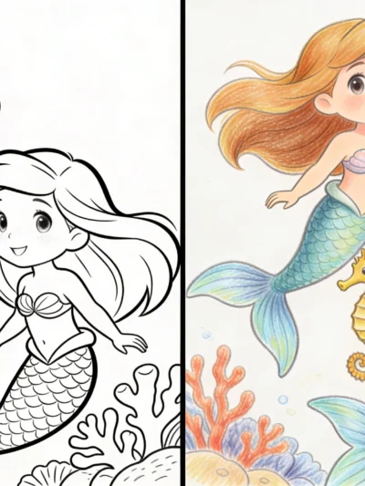 Little Mermaid coloring pages