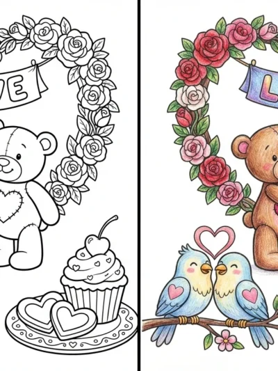 Love coloring pages