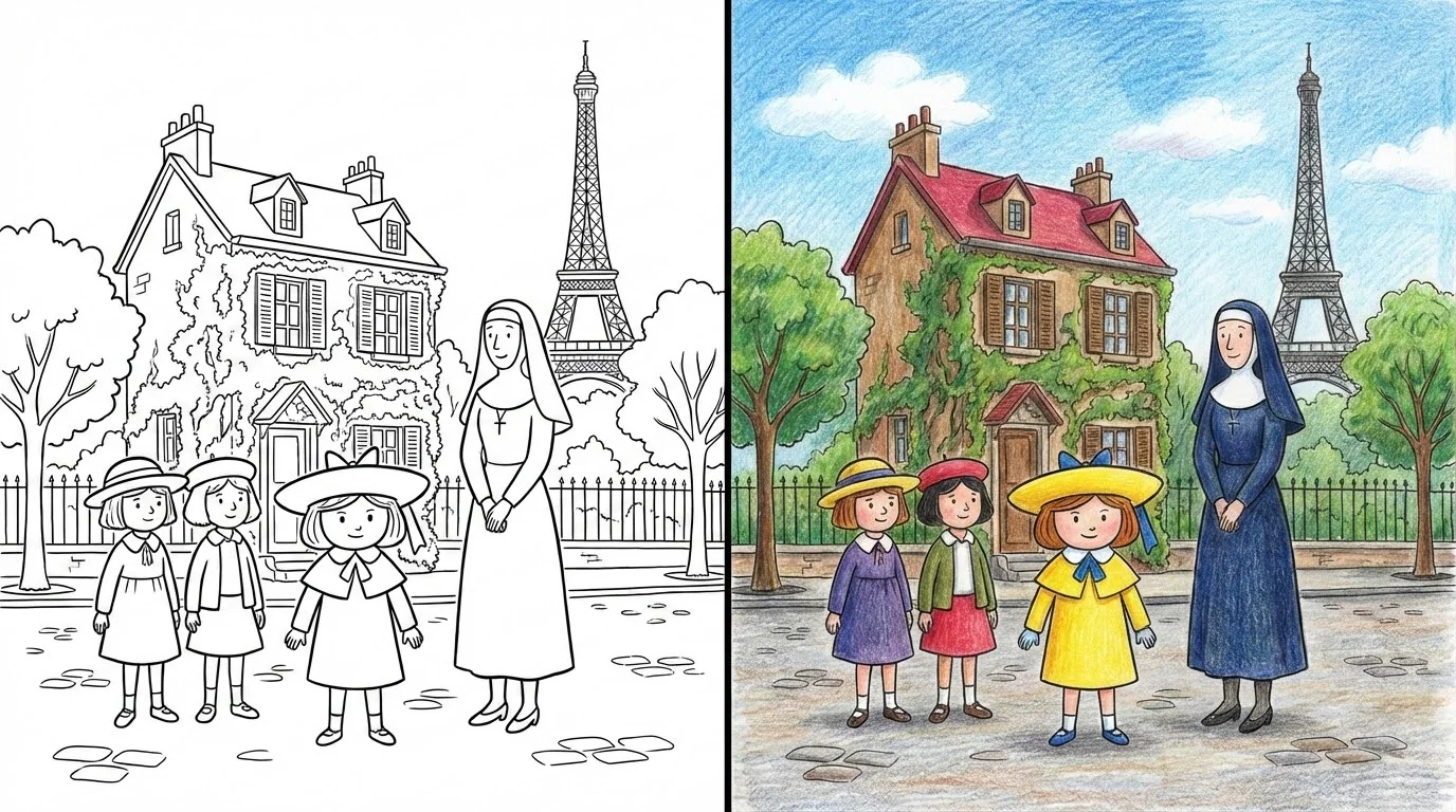 madeline coloring pages