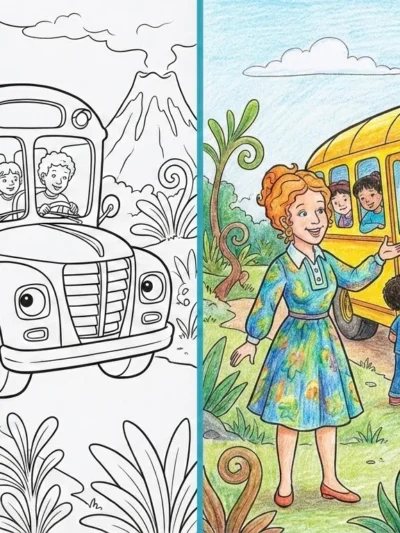 Magic School Bus coloring pages
