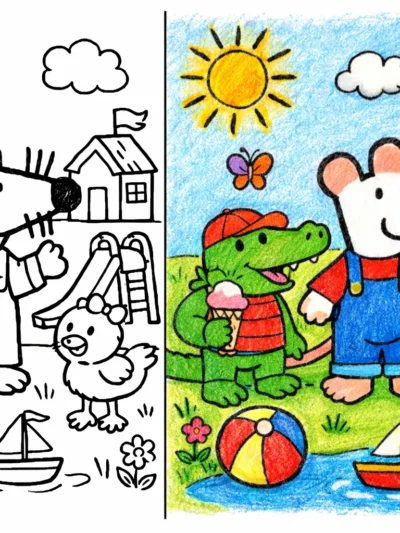 Maisy Mouse coloring pages