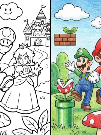 Mario coloring pages