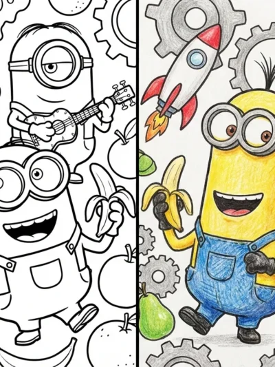 Minions coloring pages