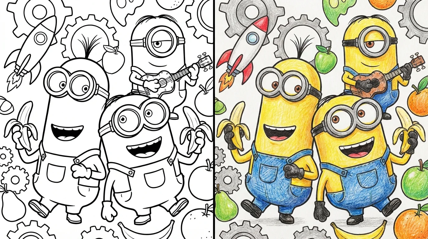 minions coloring pages