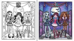 monster high coloring pages