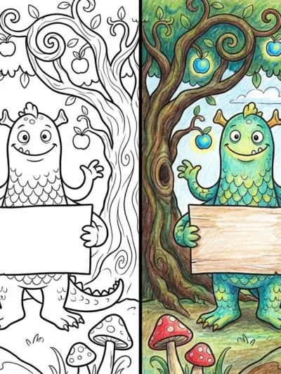 Monster coloring pages