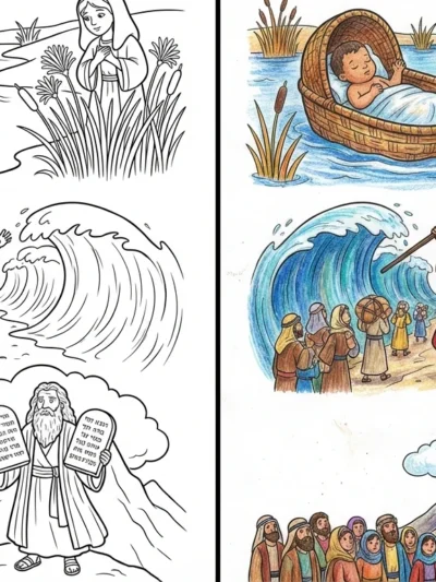 Moses coloring pages
