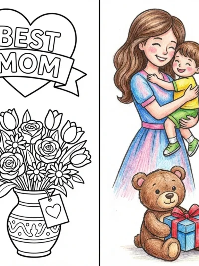 Mothers Day coloring pages