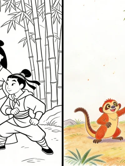 Mulan coloring pages