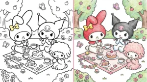 my melody coloring pages