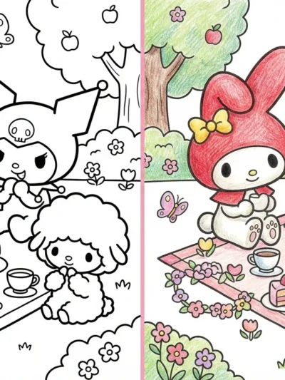 My Melody coloring pages