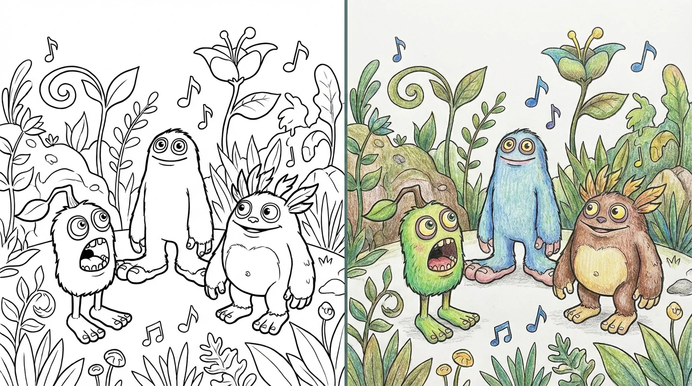 my singing monsters coloring pages