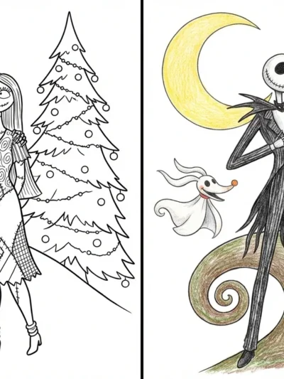 Nightmare Before Christmas coloring pages