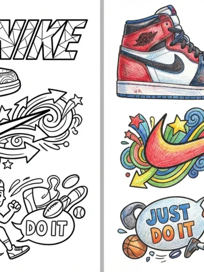 Nike coloring pages