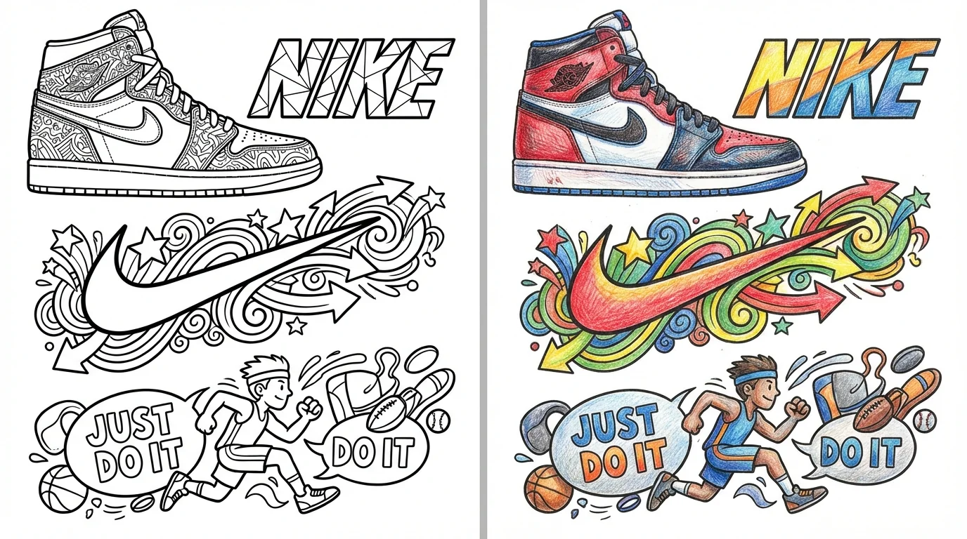 nike coloring pages
