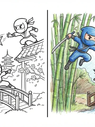 Ninja coloring pages