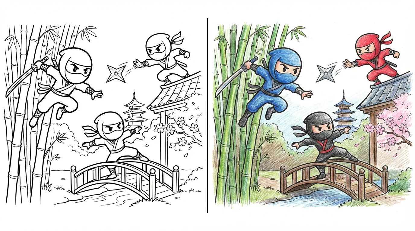 ninja coloring pages