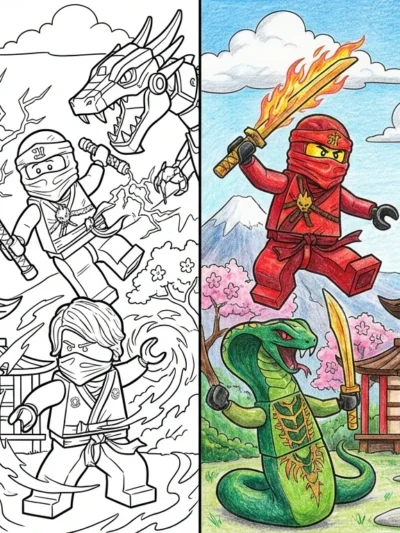 Ninjago coloring pages