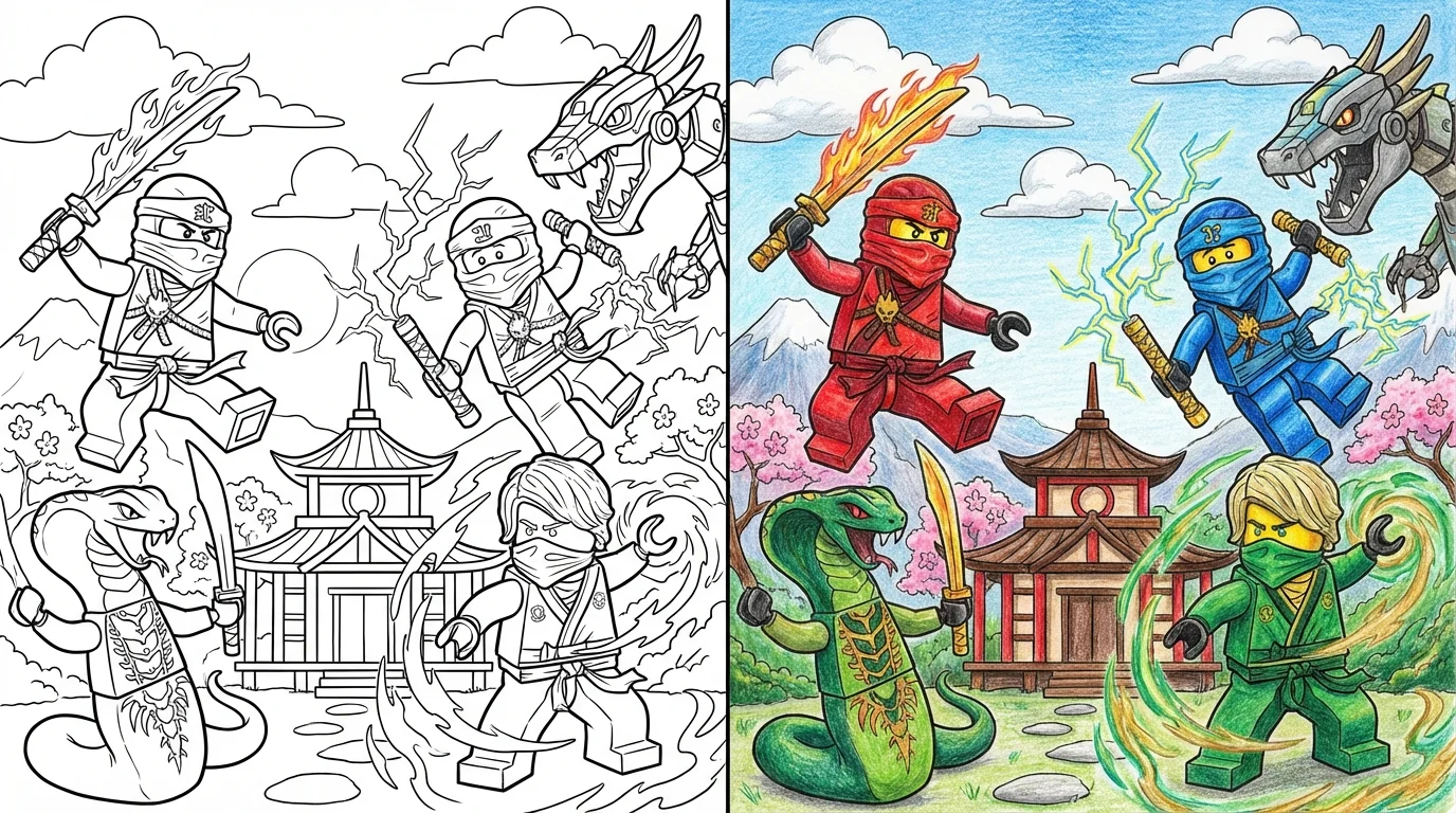 ninjago coloring pages