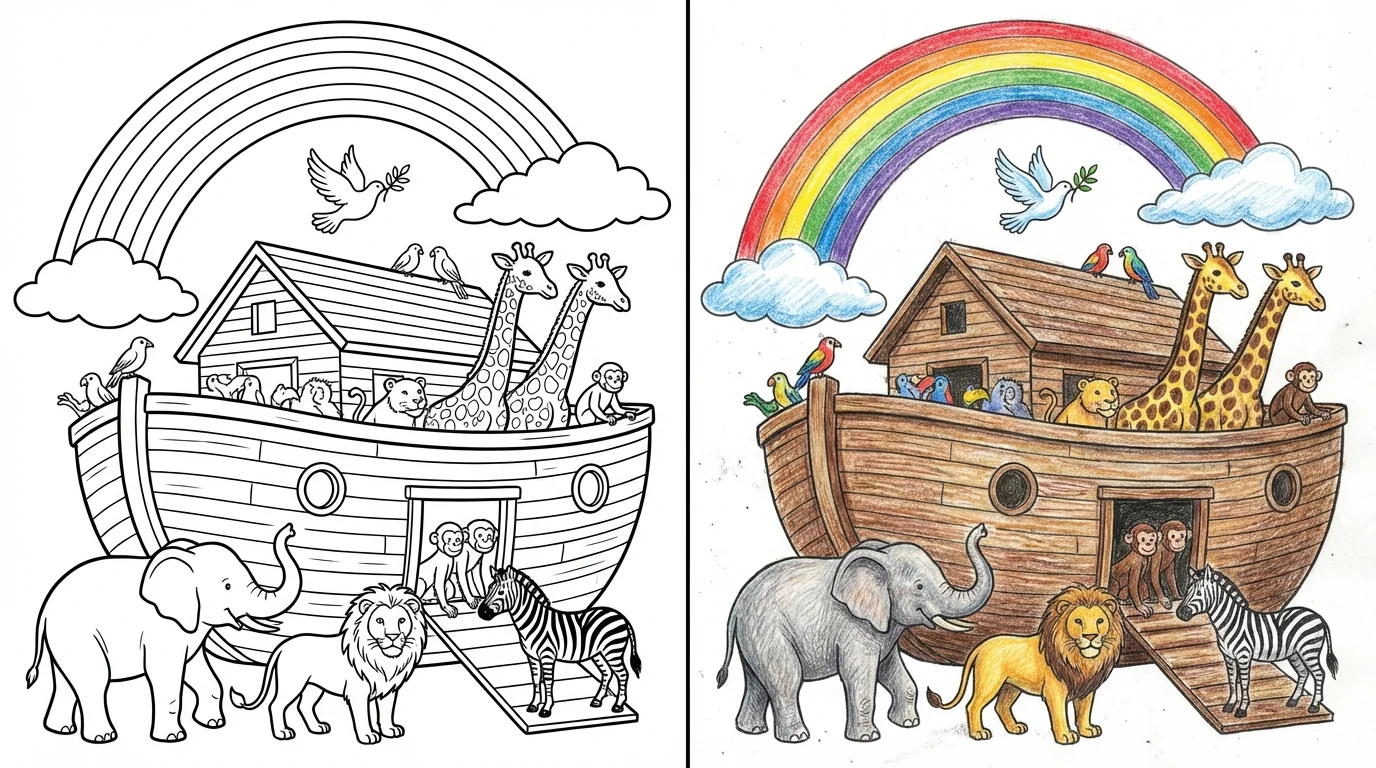 noahs ark coloring pages