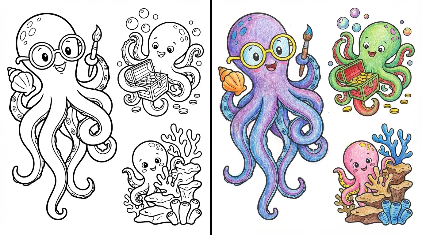 octopus coloring pages