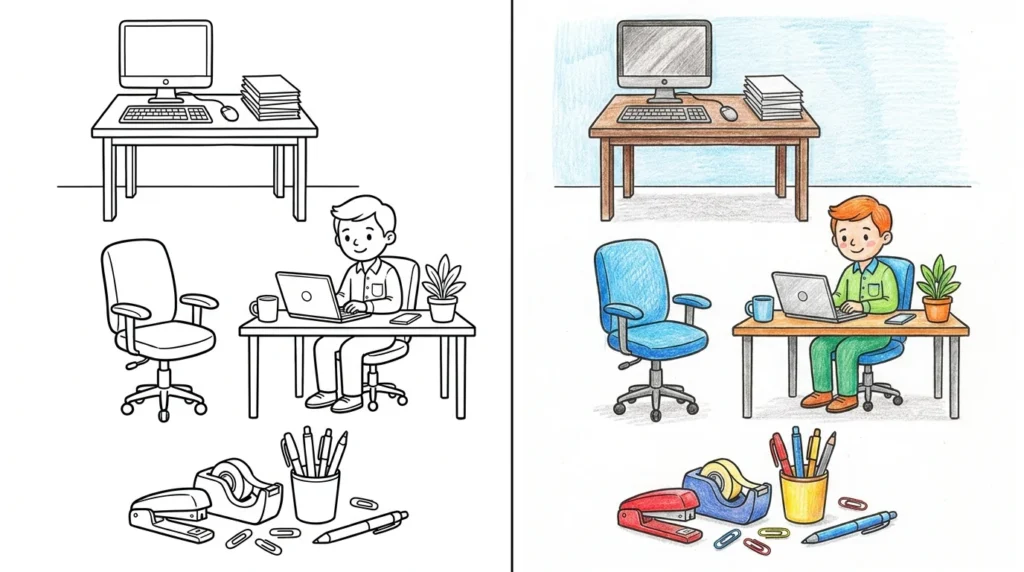 52 Office Coloring Pages (Free PDFs) - ColoringBookFun