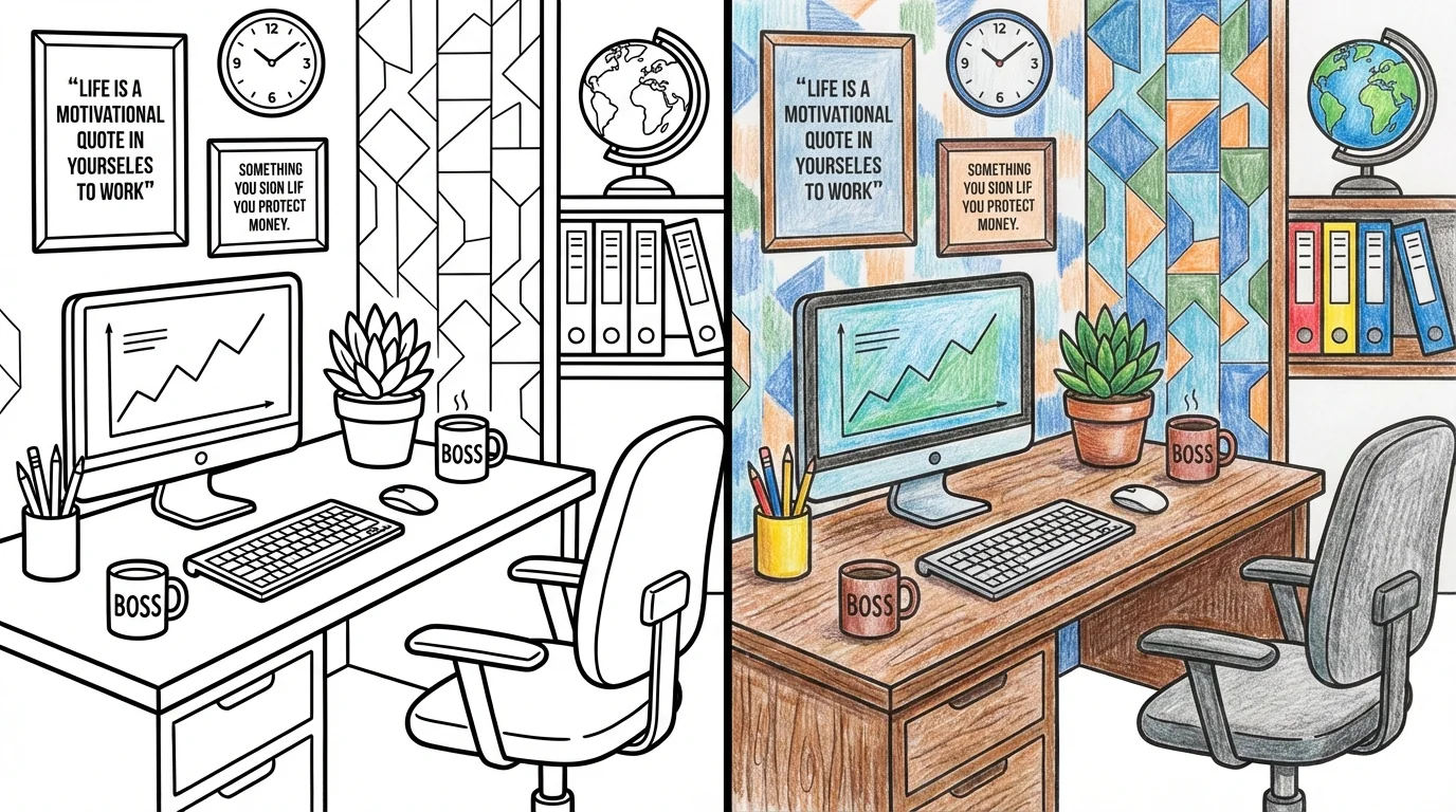 office coloring pages