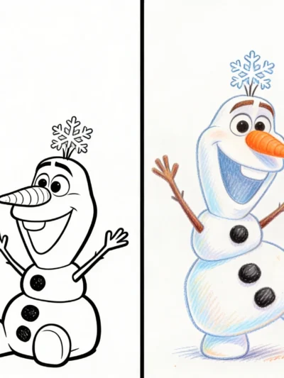 Olaf coloring pages