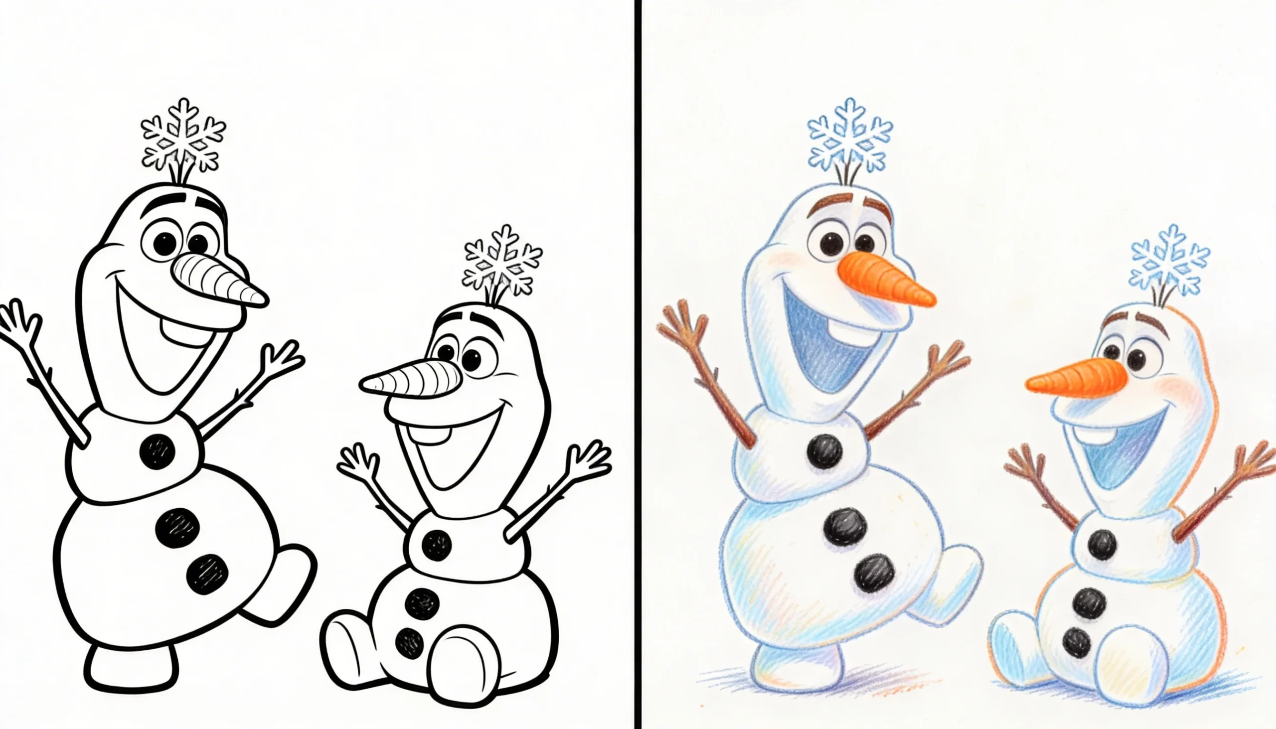olaf coloring pages