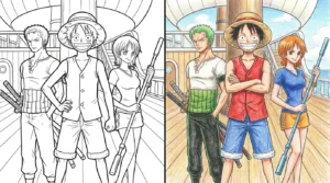 one piece coloring pages