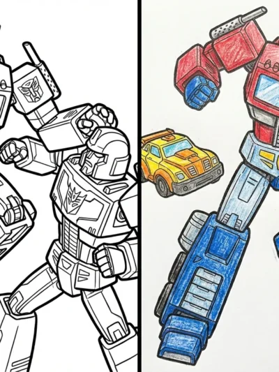 Optimus Prime coloring pages