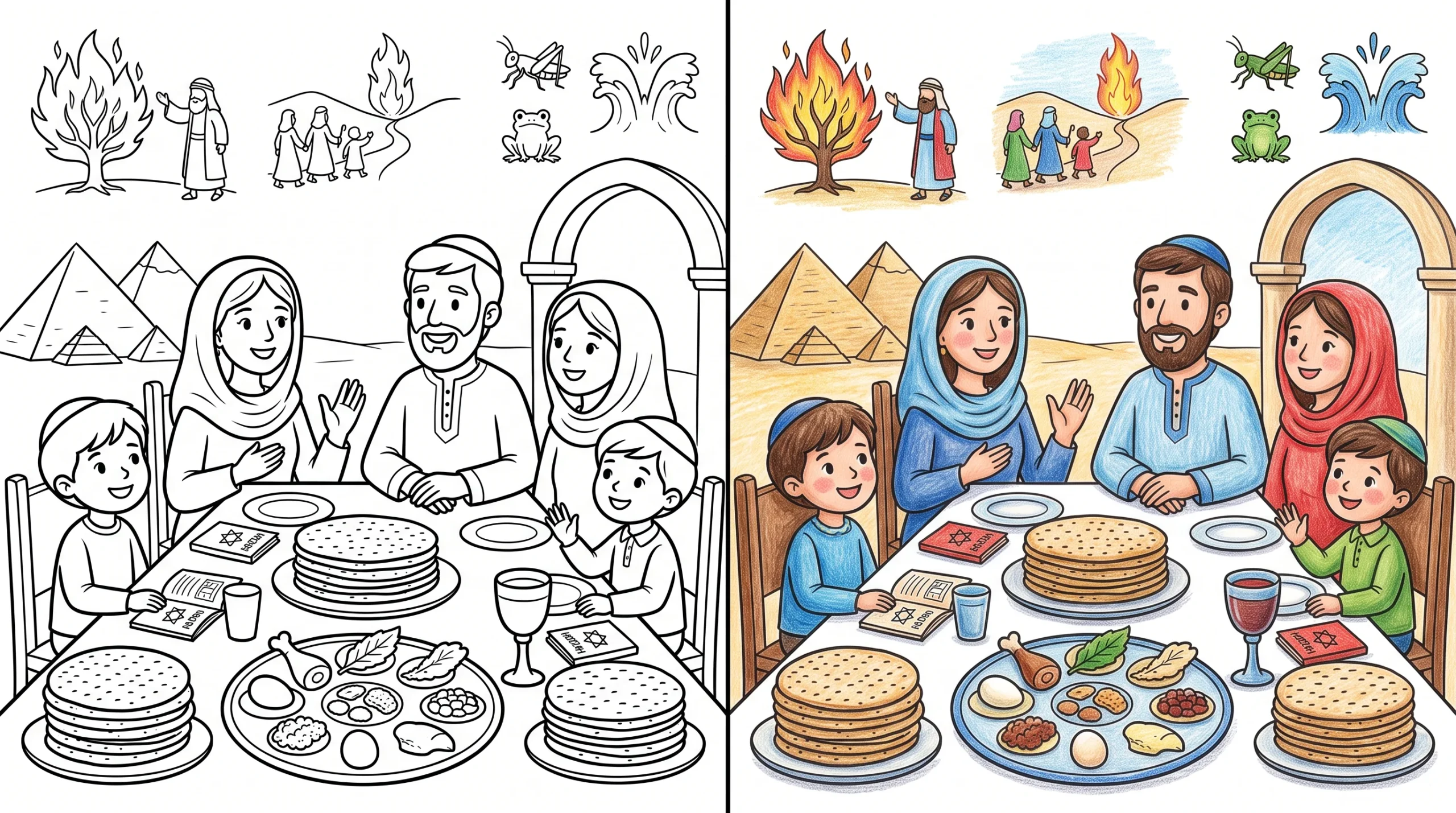 passover coloring pages