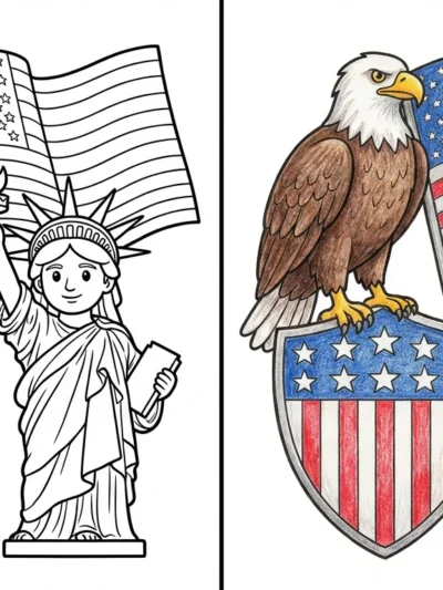 Patriotic coloring pages