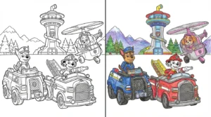 paw patrol coloring pages