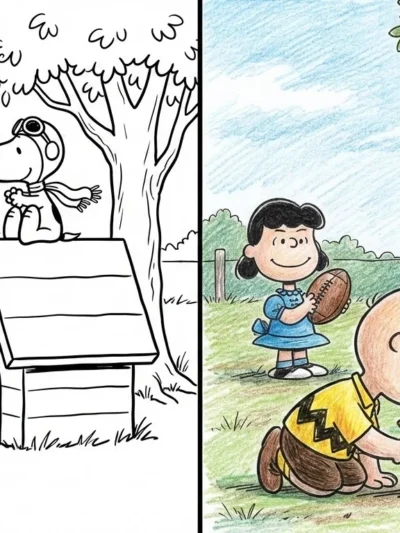 Peanuts coloring pages