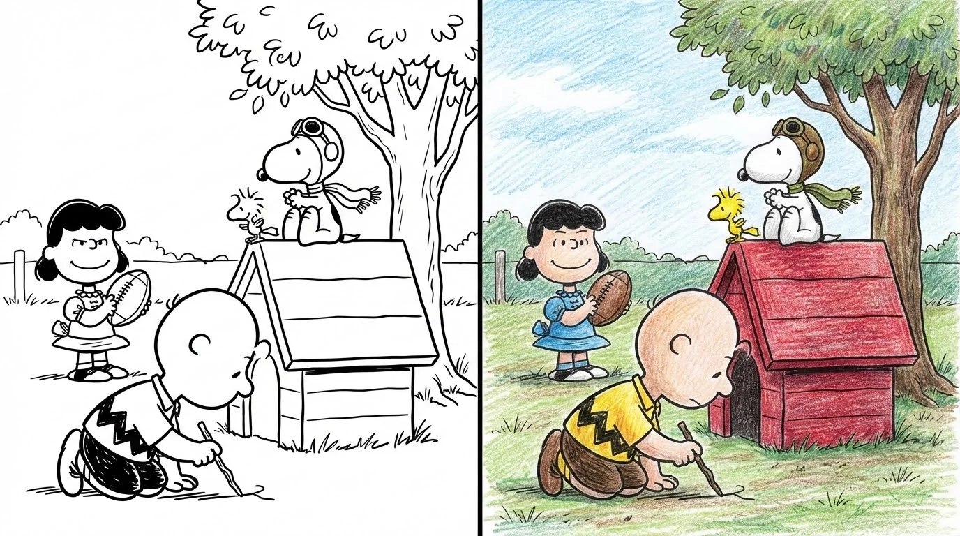peanuts coloring pages