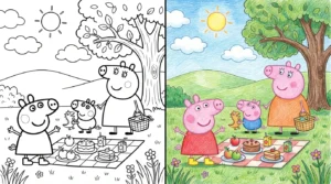 peppa pig coloring pages