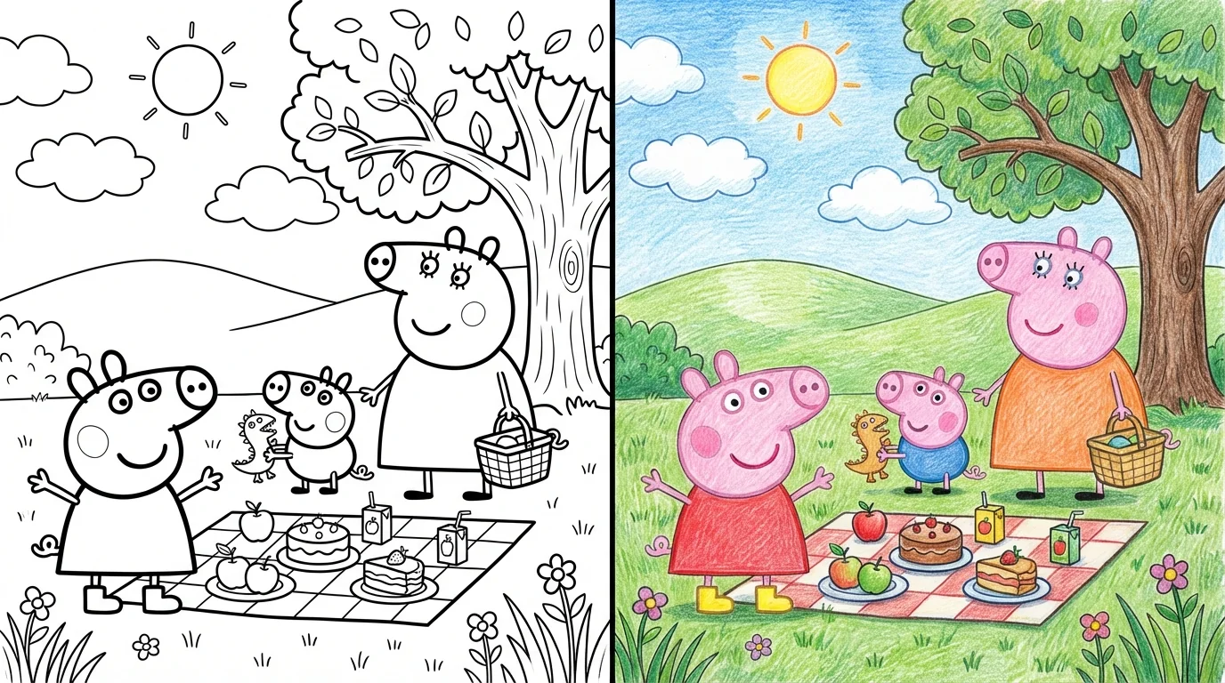 64 Peppa Pig Coloring Pages (Free PDFs)