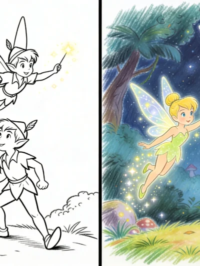 Peter Pan coloring pages