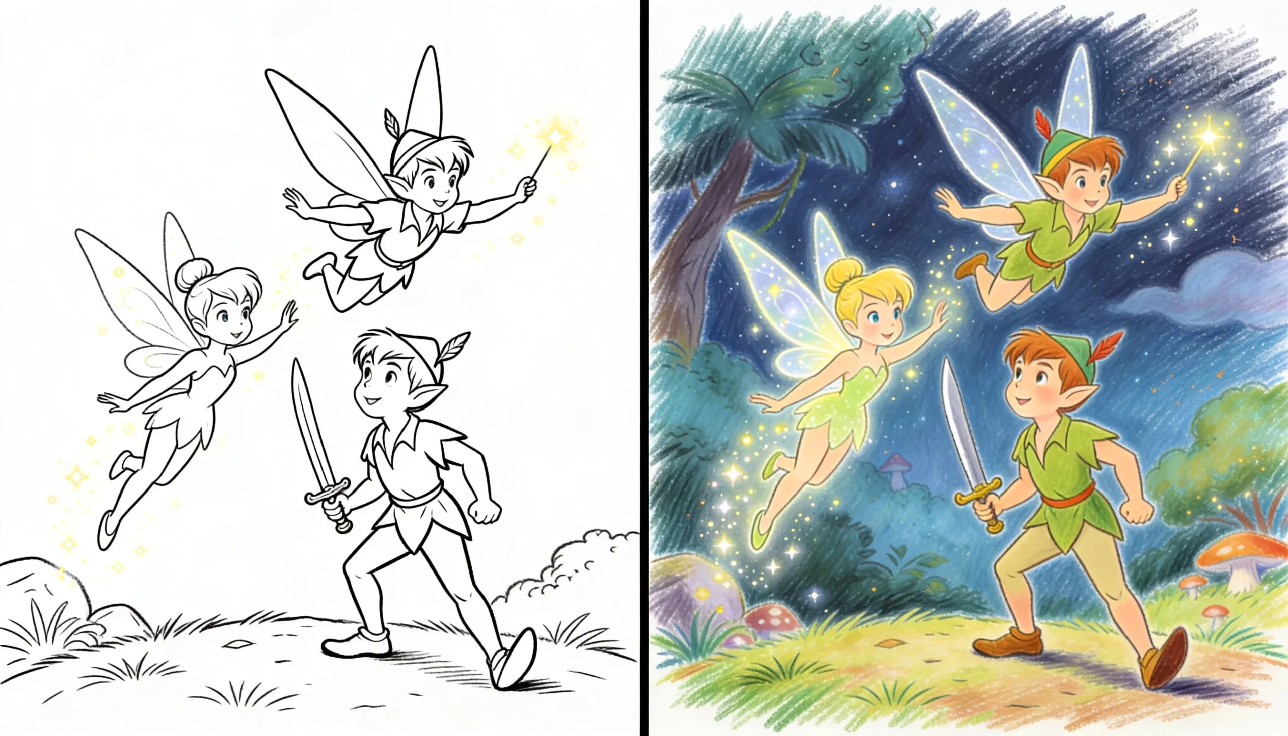 peter pan coloring pages