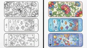 phone coloring pages