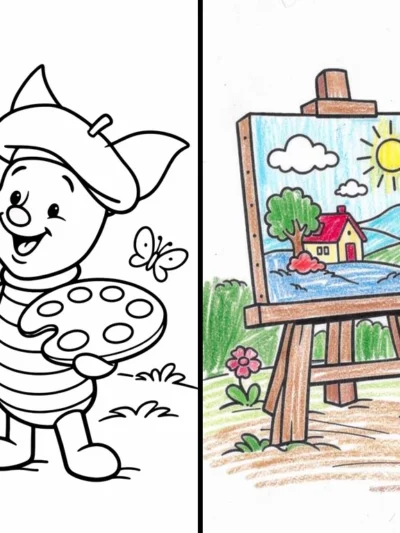 Piglet coloring pages