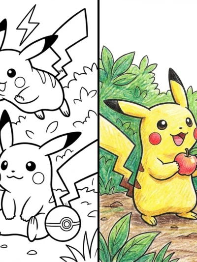 Pikachu coloring pages